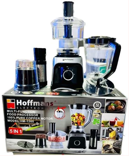 Hoffmans Powerful Commercial Food Processor With Juicer, Blender And Grinder