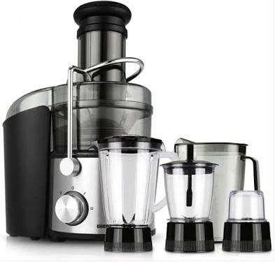 GEEPAS 4-in-1 Blender And Juice Extractor, 800W,  Black, GSB44016