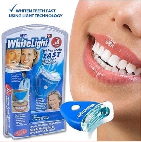White Light Teeth Whitening Gel System Kit,Tooth Cleaner,Blue