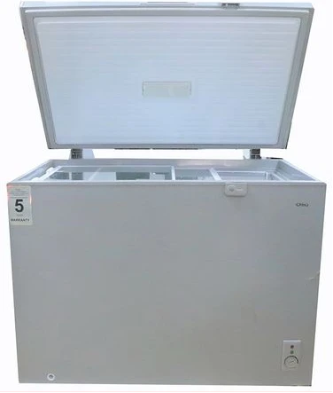 CHiQ 330L Chest Freezer, Single Door Deep Freezer CCF330 – Gray (3YRs WRTY)