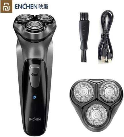 ENCHEN Black Stones3 Waterproof Beard Trimmer Shaver - Black, Silver