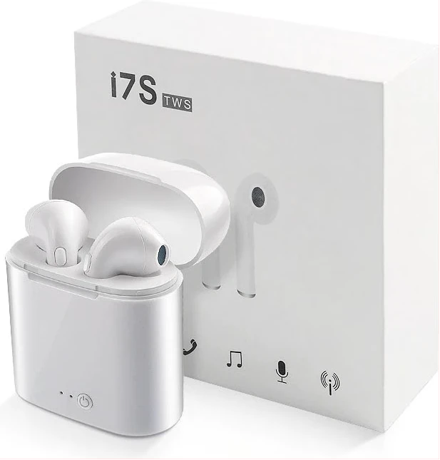 i7S - Double Bluetooth Earbuds - Earphones - White