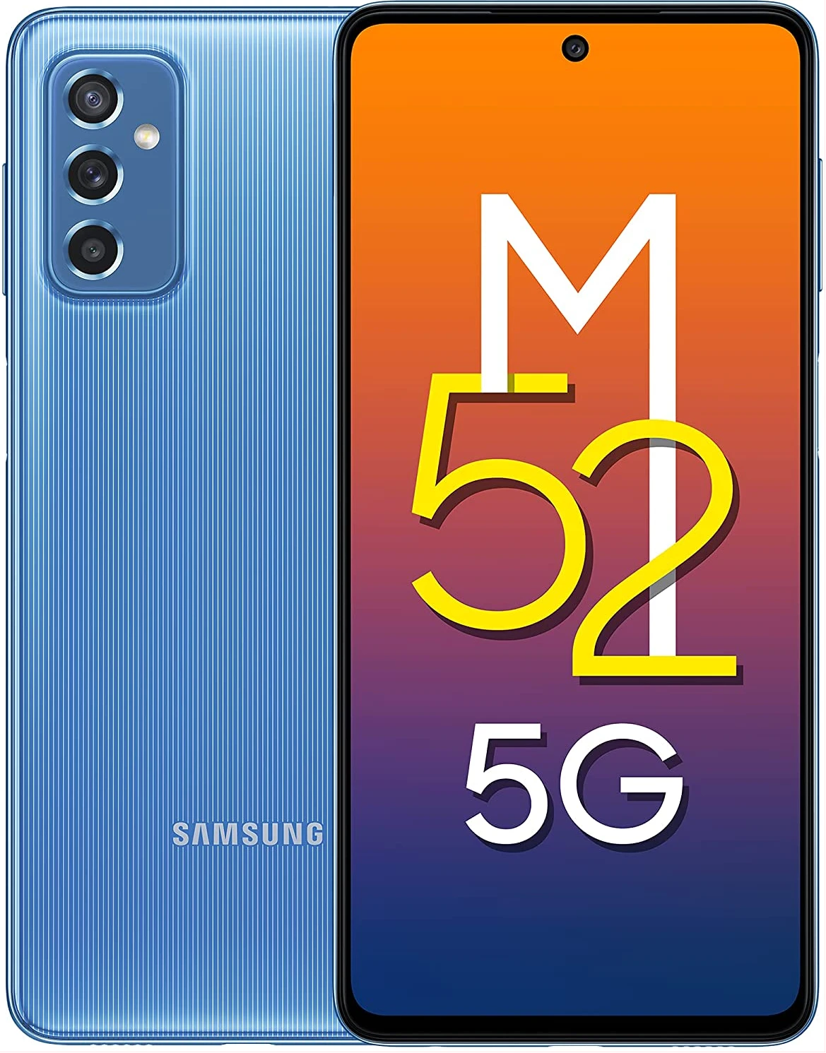 Samsung Galaxy M52 5G (ICY Blue, 8GB RAM, 128GB Storage) 64MP 5000mAH