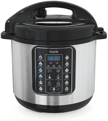 Saachi 16 In 1 Multi Function 8L Electric Pressure Cooker Rice Cooker Steamer - Silver.