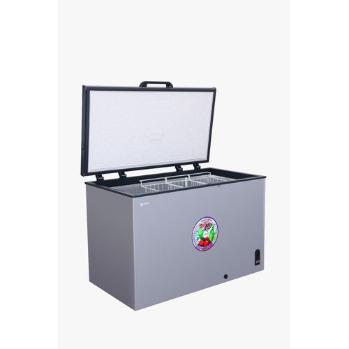SPJ 560 Litres Hard Top Double Door Deep Freezer – Grey – (5 YR WRNTY)