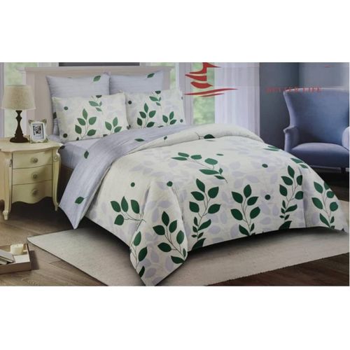 Duvet 4 Piece Set 1 Bedsheet & 2 Pillow Cases-Multicolour