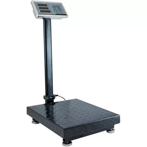 300kg Electronic Rechargeable Digital Platform Weighing Scale - Black
