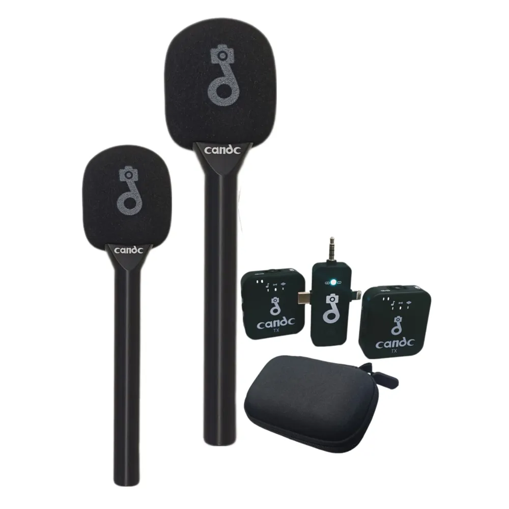 Candc Interview 3-in-1 Dual Wireless Microphone System – Black