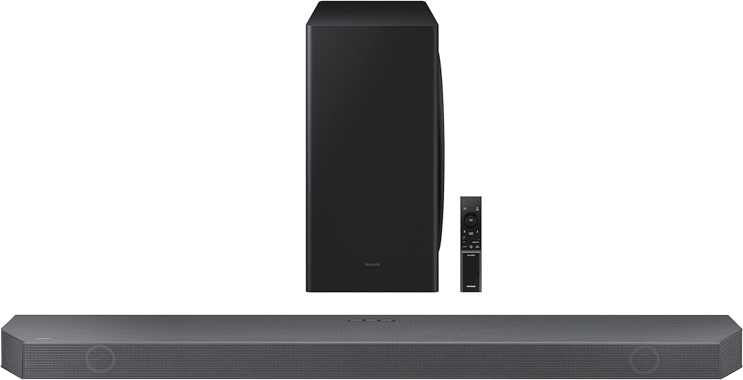 SAMSUNG HW-Q800B 5.1.2ch Soundbar w/ Wireless Dolby Atmos, DTS:X, Q Symphony, SpaceFit Sound, Built In Voice Assistant, AirPlay 2, Game Pro Mode, Tap Sound