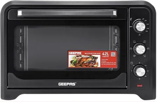 Geepas 42L GO4450 Mini Oven & Rotisserie – Electric Oven 2000W.