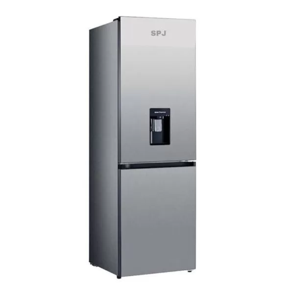 SPJ 369L 2-Door Bottom Freezer Refrigerator with Water Dispenser (Silver)