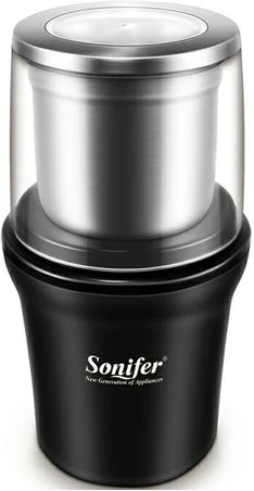 Sonifer Detachable Electric Herbs, Nuts, Coffee Grinder Maker Machine, Black