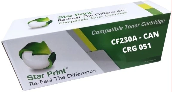 Star Print CF230A – CAN CRG 051 Universal Compatible Toner cartridge for HP LaserJet Pro M203 M227 and i-SENSYS LBP162dw MF264dw MF267dw MF269dw