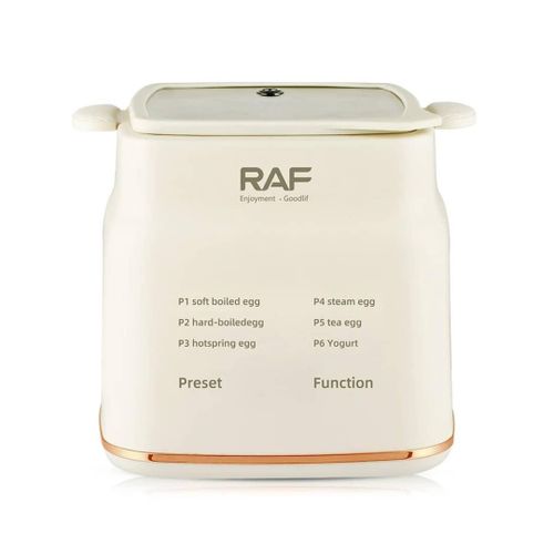 RAF Household 300W 0.7l Egg Cooker 6 Function Automatic Fast Time Adjustable Rapid Healthy Electric Egg Boiler Kettle With Digital Display