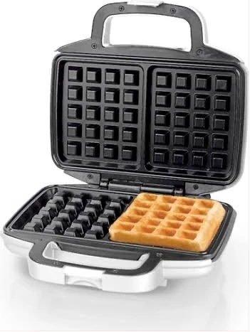 Saachi 2Pcs-Square Waffle Maker, Black, NL-WM-1556