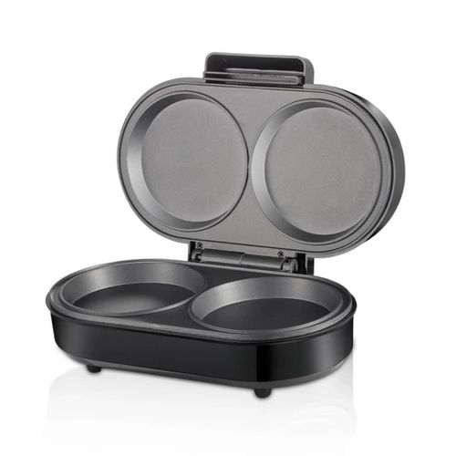 RAF Electric Burger Press Maker Round Griddle Double Mini Pancake Maker Non Stick Electric Grill Handle For Lunch Snacks, Omelette Maker Toaster Bread Egg Frying Pan Hamburger Maker Ideal For Breakfas