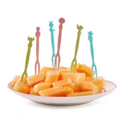 100 Pcs Disposable Plastic Food Picks Fruit Forks Tasting Appetizer Forks Set Reusable Mini Chopsticks for Lunch Box Dessert Forks Fruit Bistro Cocktail Fork Mini Cake Forks Salad Fruit Forks For Birt