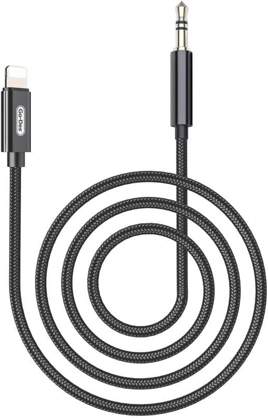 Go-Des GAC-363 Lightning To 3.5mm Aux Headphone Converter Audio Cable
