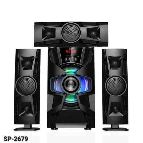 Saachi 3.1CH 10000watts AC/DC/FM/BT/USB Sub Woofer System, Multi-Speaker Home Theatre System - Black