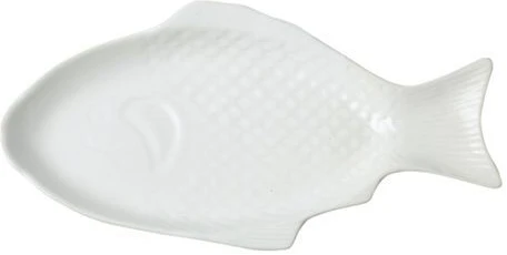 19 Inch Steak, Fish Plate Tray Dinner Platter, Bowl- White