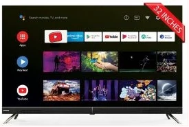 CHiQ 32-Inch Android LED Smart TV L32H7 With Inbuilt Free To Air Decoder - Black (3YRs WRTY)