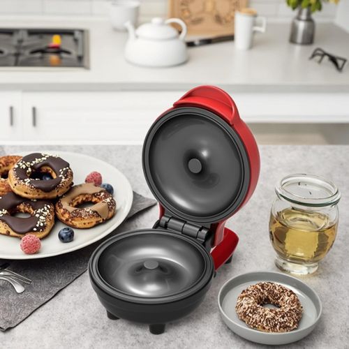 RAF Automatic Cake Maker Mini Doughnut and Waffle Maker for Breakfast Baking of Children's Cakes for Car Household and Hotel Use