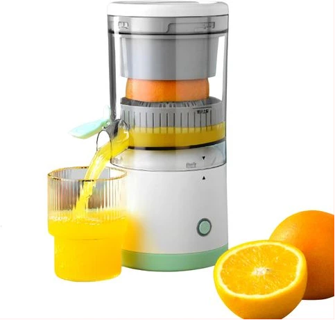Portable Electric Citrus Juicer Rechargeable Hands-Free Orange Juicer Lemon Squeezer with USB and Cleaning Brush