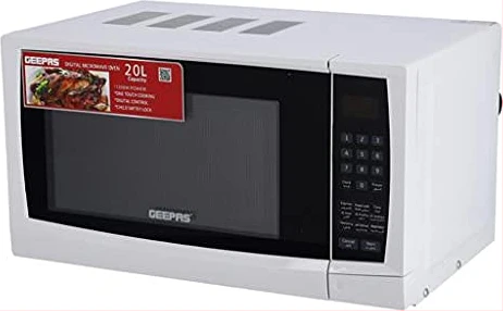 Geepas 20L Digital Microwave Oven, White [GMO1895]