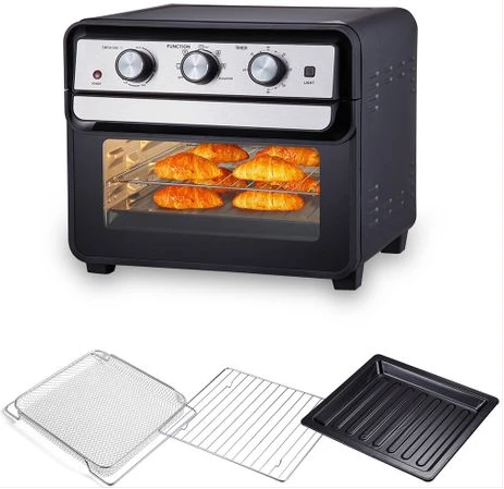 Sonifer 2-in-1 Toaster & Air Fryer Oven 22L, Black