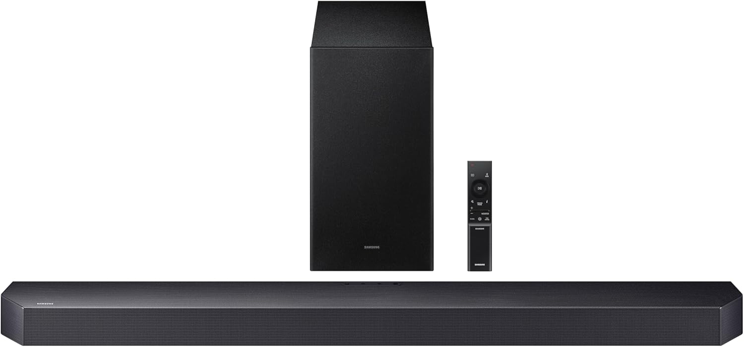 Samsung Q-Series Soundbar HW-Q600F 3.1.2 ch Subwoofer (2025 Model) SpaceFit Sound Pro, Q-Symphony, Adaptive Sound
