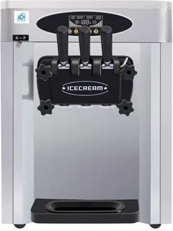 ADH 3 Levers Table Top Ice Cream Maker Machine Small - Silver