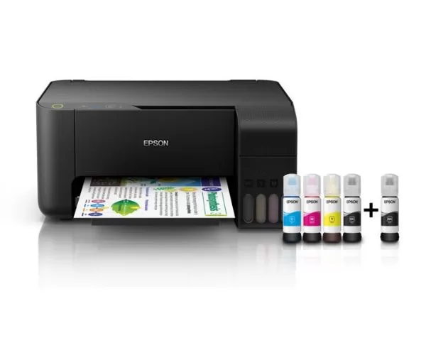 Epson EcoTank L3210 All-in-One Ink Tank Printer with 4,500 Pages Black and 7,500 Pages Colour Yield