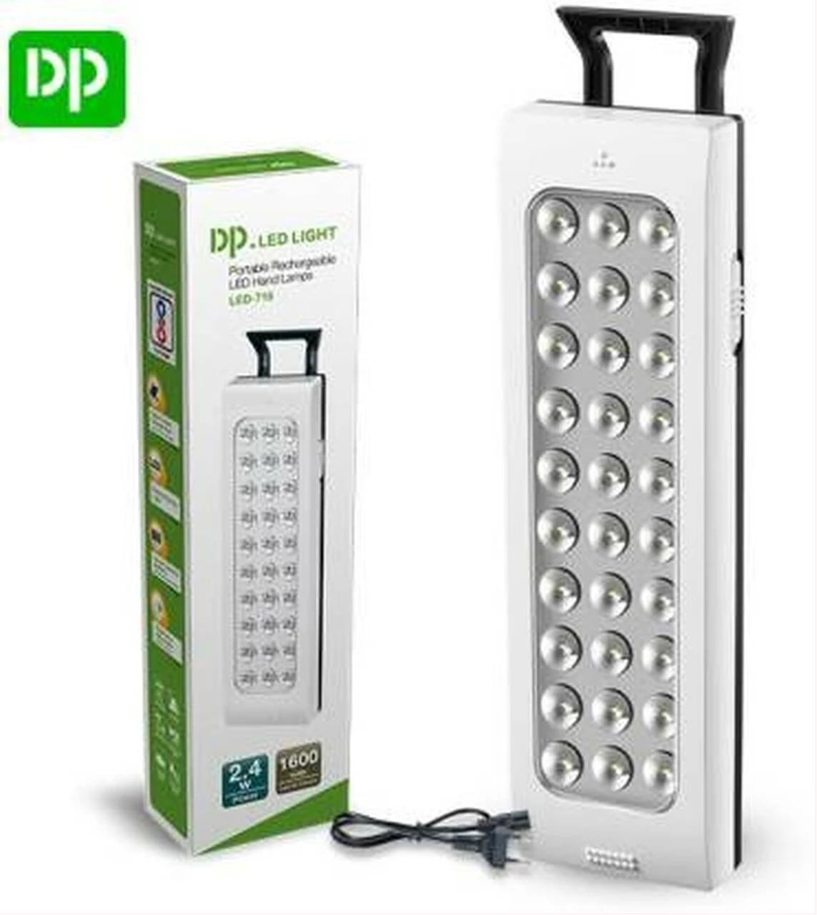 Dp LED Light DP-716 - Rechargeable Emergency Light - White