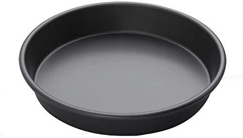 24cm Nonstick Round Cake Baking Pan Mould Tray, Black