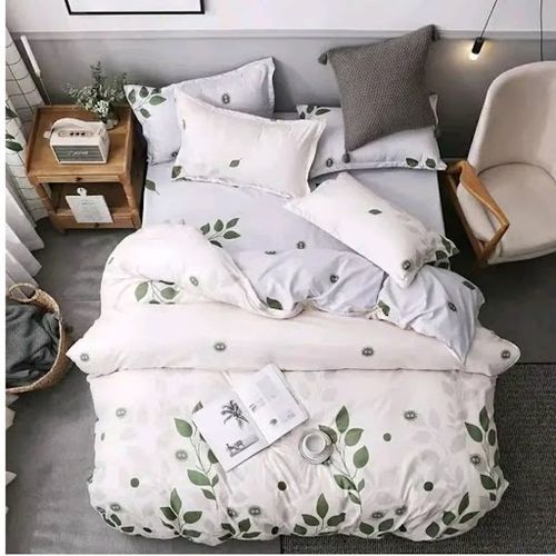 Duvet 4Pc Set Double Faced 1Bedsheet&2 Pillow Cases - Multicolor