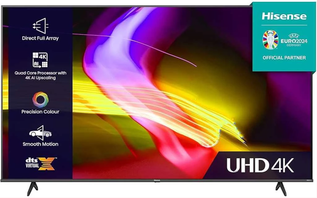 Hisense 50 Inch 4K UHD LED Smart TV  50A7G; A7 Series ,Bluetooth, NetFlix, Inbuilt Free To Air Decoder - Black (3YRs WRTY)