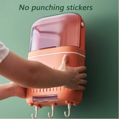 Kitchen chopsticks rack Crock Utensil Holder Draining Chopstick Cage Wall Mounted Flatware Silverware Organizer Caddy for Forks Spoons wall mounted cutlery holder Chopstick kitchen utensils stand- Mul