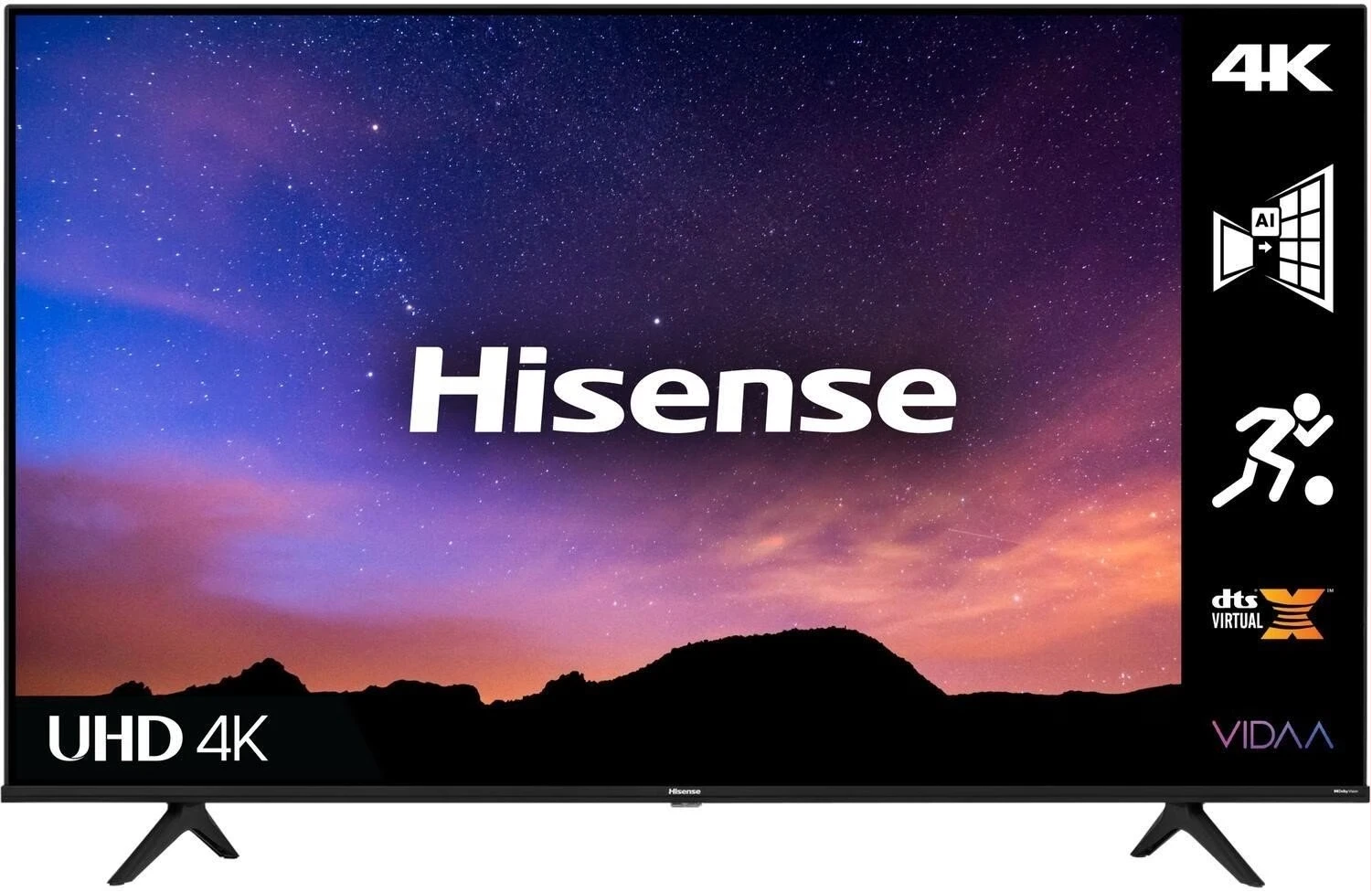 Hisense 43-Inch 4K UHD Smart VIDAA 43A6KS With Inbuilt Free To Air Decoder - Black (3YRs WRTY)