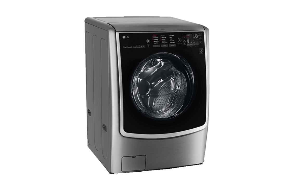 LG 21/12KG Front Loader Washing Machine & Dryer FH0C9CDHK72 –  (Silver)