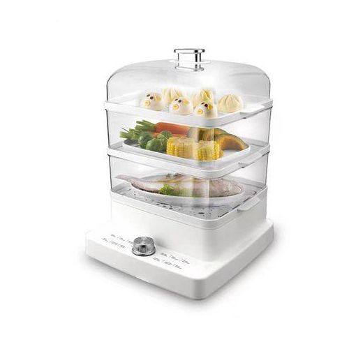 Dsp 1300ML 3 Tier Electric Vegetable Food Steamer Cooking Pot- White