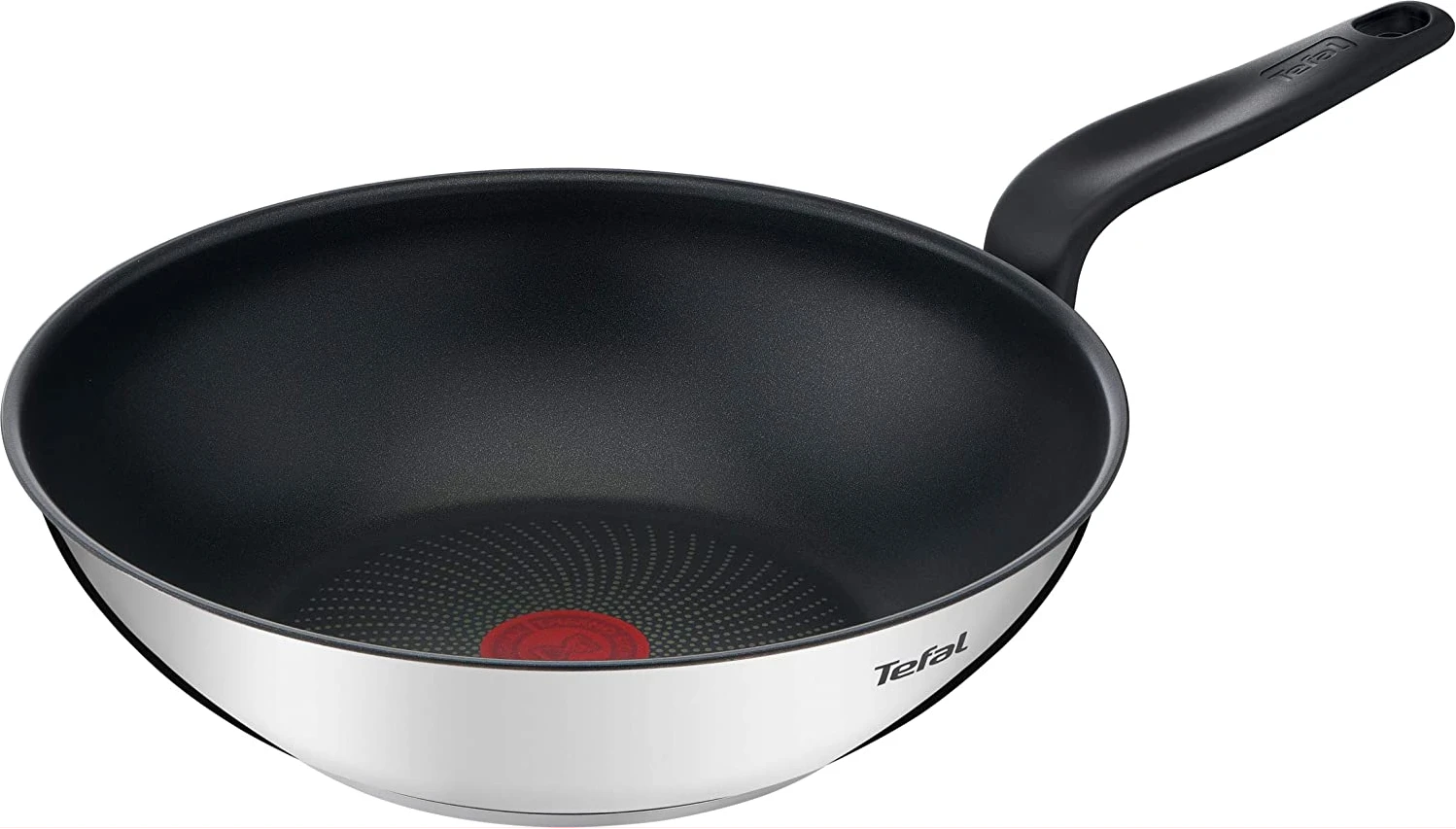 Tefal Primary 28CM Non-stick Wok Pan E3091904 – Stainless Steel (Gas, Electric & Induction)