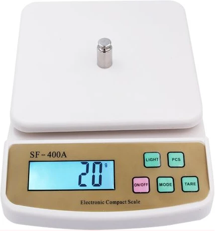 Multipurpose Digital Kitchen Weighing Scale With Max Capacity Of 10Kg- White