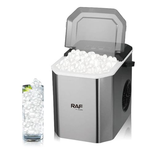Portable Automatic Ice Maker 12Kg in 24hrs Rapid Ice Making Two Sizes Ice Cube Auto Shut Off Portable Ice Maker Electric Ice Maker for Home Kitchen Office Bar Party 95W