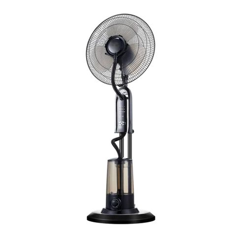Evaporative Air Cooler Outdoor, Indoor Fan Misting Fan 16-Inch Oscillating Pedestal Fan for Patio, Portable Industrial Floor Fan, Water Mist Cooling Spray Fan With 3 Speeds With Remote Control and Tim
