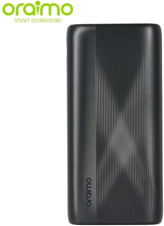 Oraimo Power Bank 20000mAh High Capacity Dual USB Output OPB-P204D - Black