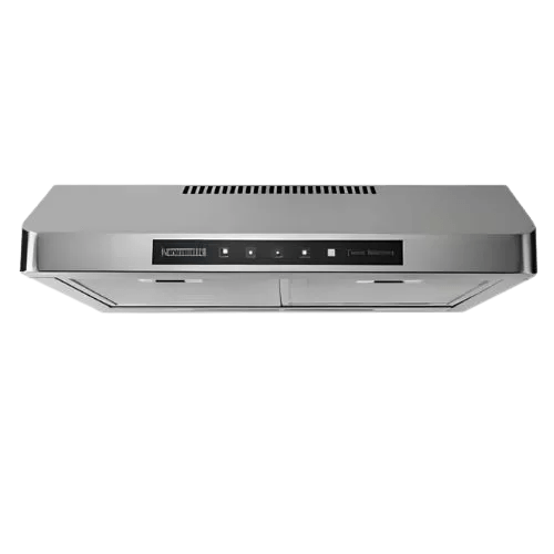 Newmatic 60cm Under Cabinet Cooker Hood H18.6S, Touch Control, Twin Blowers, Slim Kitchen Extractor Fan - Silver