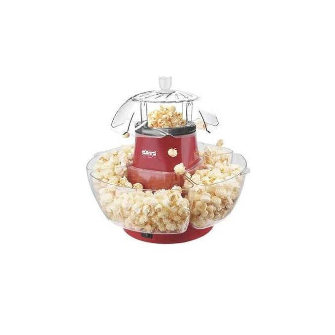 Dsp Popcorn Maker With Detachable Serving Bowls For Making 70 To 80 Grams Of Popcorn-Multicolour