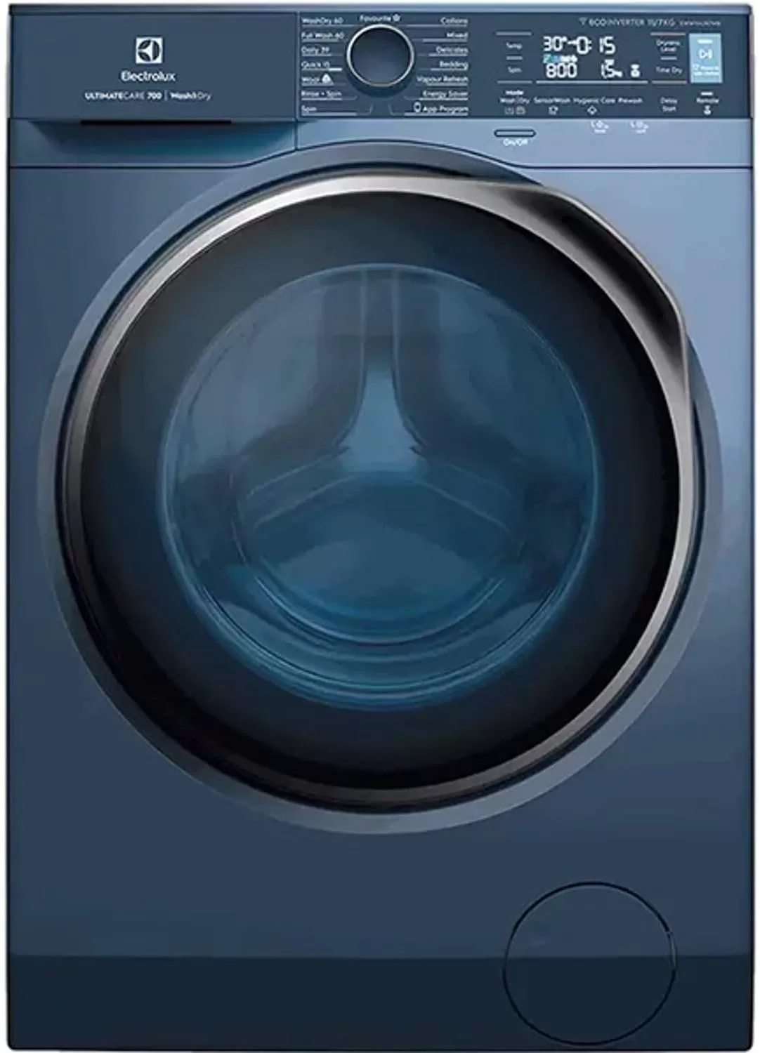 Electrolux Thailand 10/7 KG Washer Dryer EWW1042R7MB, 1400 RPM, Eco Inverter Motor, Fully Automatic Front Load Combo Washing & Drying Machine, 15 Programs - UltraMix/Delay Timer/SensiCare/Child Lock -