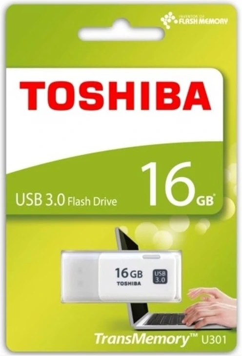 Toshiba 16GB Flash Disk - White
