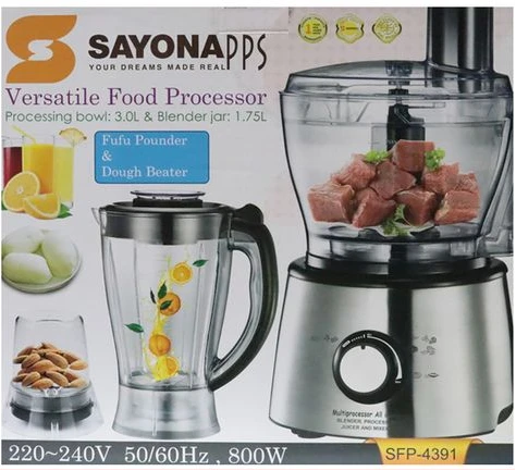 Sayona SFP 4391 Food Processor - Silver